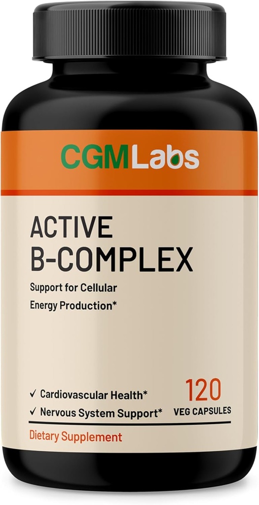 Complejo de vitamina B - activo B1, B2, B3, B6, B12, Thiamine, Riboflavin, Niacin, Folate, Biotina, Ácido pantoténico, Inositol por laboratorios CGM