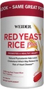 Weider Red Yeast Rice Plus 2-Pack with Phytosterols 1200 mg por 2 Tablets (240 Tablets X 2)