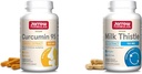 Jarrow Formulas Curcumin 95 500mg - Hasta 120 Servings (Veggie Caps) & Milk Thistle 150 mg con 30:1 Standardized Silymarin Extract
