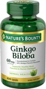 Bounty Ginkgo Biloba, apoya la función cerebral saludable, suplemento herbal, 60 Mg, 200 cápsulas