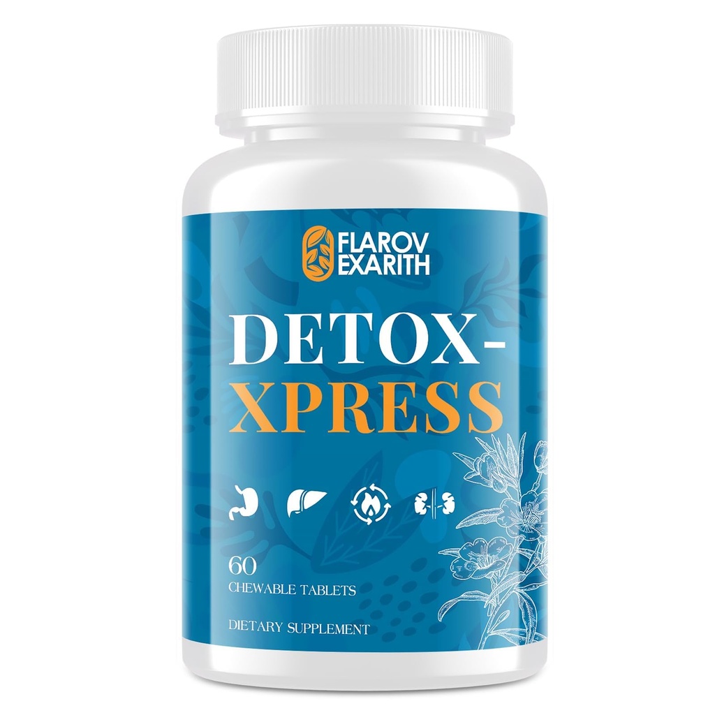 Canna Cleanse, Liver Cleanse Detox " Repair Chewable Tablets, Milk Thistle Suplemento, Fast-Acting Body Detox for Women " Men, Toxin Flush for Liver, Kidney, Digestion " Metabolism, 60 Tablets