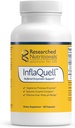 Investigación Nutricional InflaQuell - Vegetarian Proteolytic Enzymes, Ginger & Rutin Suplemento para Respuesta a la Inflamación, Vascular &amp; Respiratory Support (180 cápsulas)