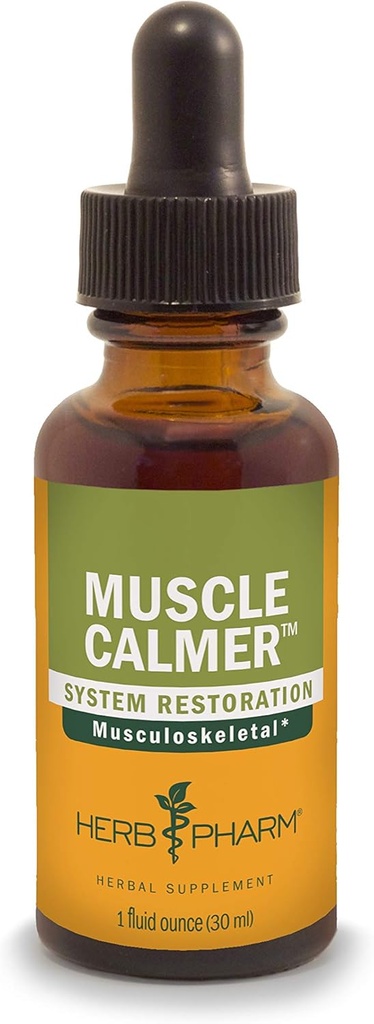 Herb Pharm Muscle Calmer Liquid Herbal Formula for Musculoskeletal System Support - 1 Ounce