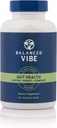 Balanced Vibe Organic Gut Health Supplement TEN Plant-Based Digestive & Gut Lining Support Silencio L-Glutamine, Glycine &amp; 5 Organic Herbs to Reset Healthy Digestion and Fuel Your Day TEN 90 Capsules