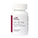 Bariatric Advantage Iron 45 mg with Vitamin C, Thiamin & Copper - Increased Absorption and Utilization - Easily Digestible for Bariatric Patients - 60 Count