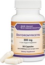 Dihydromyricetin (DHM) 50 cápsulas, 300 mg, suplemento de soporte para hígado (Tercera Parte testada)(Depot DHM) No GMO, Gluten Free (Liver Cleanse Detox & Reparación) por Madera Doble
