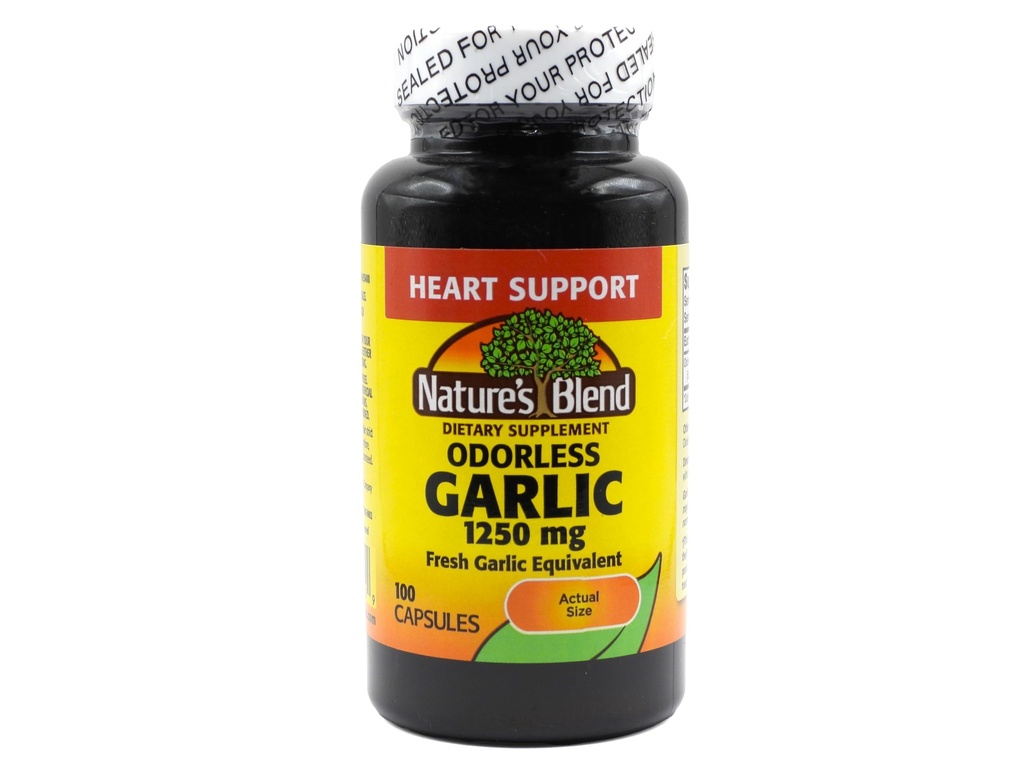 Nature's Blend Odorless Garlic 1,250 mg 100 Caps