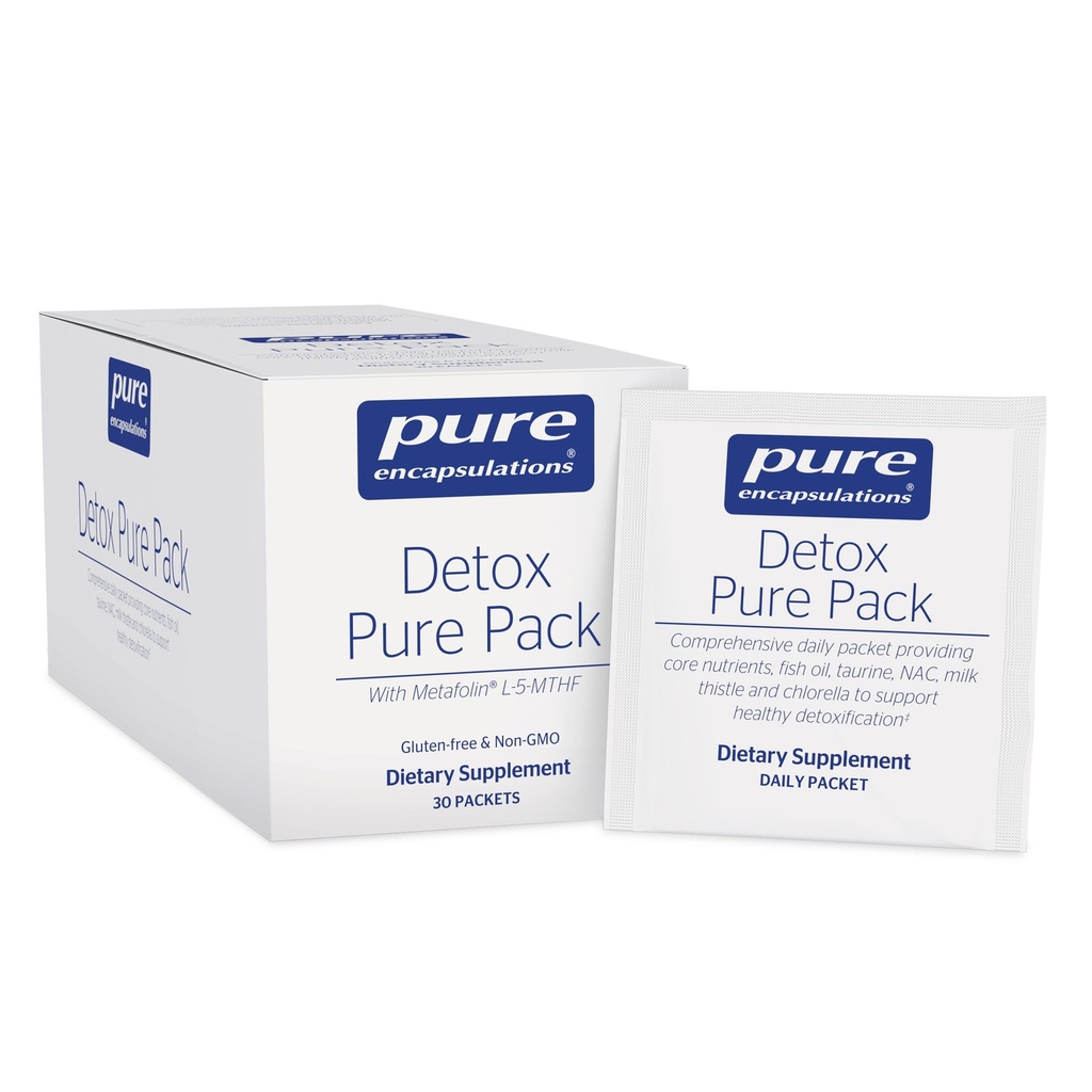 Pure Encapsulations Detox Pure Pack ← Daily Packet Con Metafolin L-5 vidasMTHF ← 30 Packets