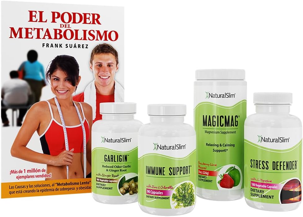 NaturalSlim Immune Support Kit - Conjunto completo de suplementos de booster de sistema inmunitario - Paquetes de vitaminas y minerales saludables para aumentar su inmunidad - ayuda a aumentar la defensa de salud natural del cuerpo