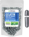 XPRS Nutra Size 0 Empty Capsules - 100 Conde Empty Gelatin Capsules - Pills DIY Capsule Filling - Pure Bovine Pill Gel Caps for Do-It-youself Supplements (Silver)
