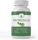 Ingredientes originales puros Moringa Oleifera (100 cápsulas) Siempre puros, sin aditivos ni artillería, Lab Verified