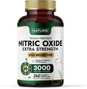 Construido por Nature Nitric Oxide Suplemento 3000mg con L-Arginine y L-Citrulline - 240 cápsulas