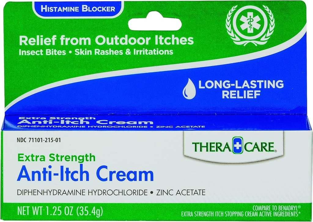 Thera Care Anti-Itch Cream ← Extra Strength ← Alivio al aire libre Itch