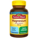 Nature Made Magnesium Oxide 400 mg Softgels, Extra Strength Magnesium Suplementos para Hombres y Mujeres, Apoyo para el Muscle, Nerve, Bone y Corazón, 60 Day Supply