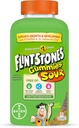Flintstones Sour Gummy Vitaminas para niños, Gummies multivitamínicas para niños con vitaminas C, B6, B12, A &amp; Vitamina D, Apoyo al crecimiento y desarrollo de los niños, 180 Cuentas