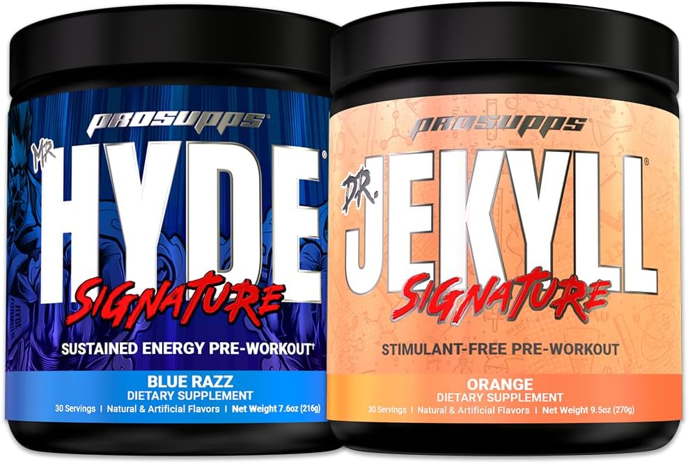 PROSUPPS Mr. Hyde Signature and Dr. Jekyll Signature Pre Workout with Creatine