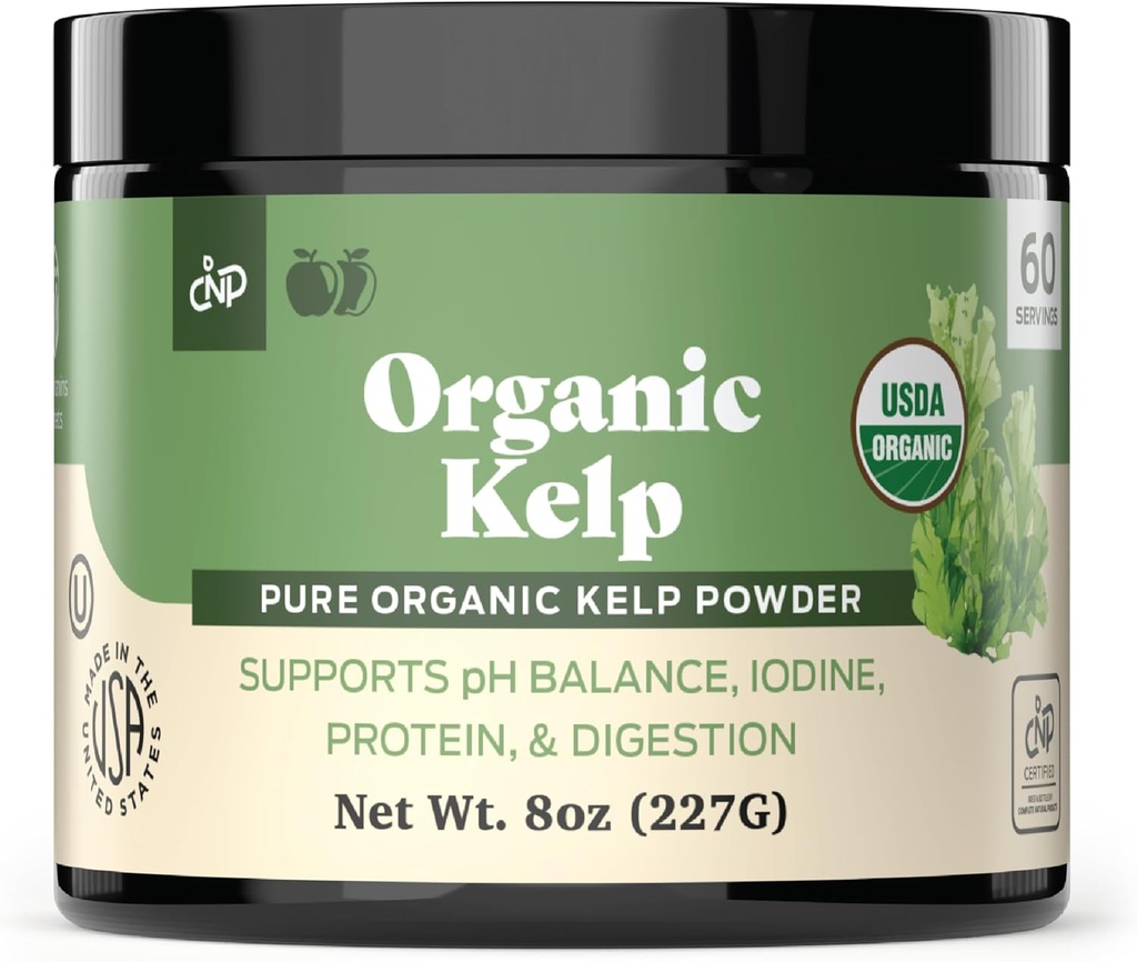 Orgánica Kelp Powder Suplemento - Bulk Raw, seco, mar puro Kelp Seaweed Powder 8oz 75 Sirviendo tiroides, yodo, " Digestión