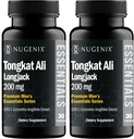 Nugenix Essentials Tongkat Ali for Men, Support for Men's Health, Longjack Eurycoma Longifolia Extract, 60 Cuenta