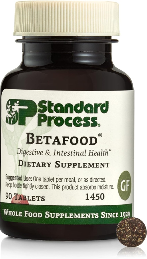 Betafood de proceso estándar - Asistencia Digestión " Función intestinal con remolachas - Ayuda a un corazón saludable " Salud del hígado - Libre de gluten, No-Dairy " No soy - 90 Tabletas (90 Servings)