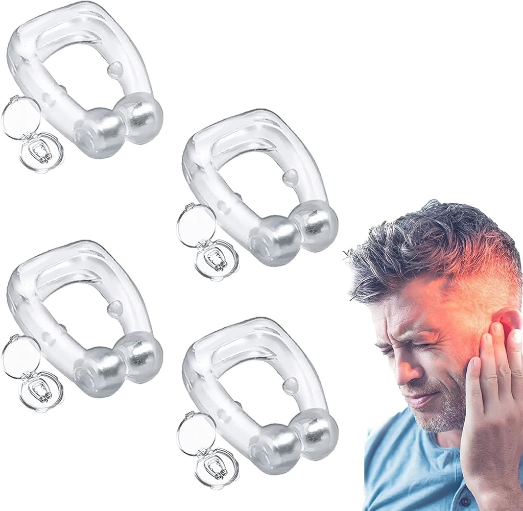 Dispositivo de Alivio de Tinnitus, 2/4 Par Tinnitus Ear Cuff Set for Ringing Ears-Device, Stop Ear Ringing (2pair)