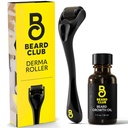 The Beard Club Derma Roller &amp; Beard Growth Oil for Face, Body and Scalp Microneedling Roller for Hombres and Women with 540 Titanium Microneedles - Beard Roller for Hair & Beard