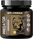 Predator Muscle Builder Chewable Tablets for Dogs - Canine Dog Supplement for Muscle Gain - 60 fichas