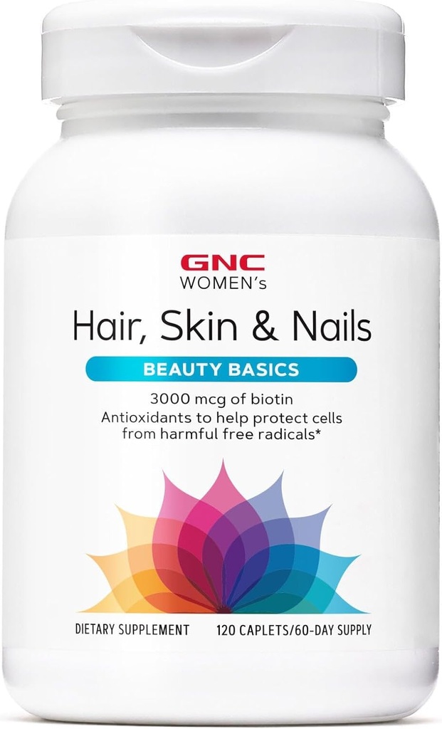 Pelo de las mujeres GNC, Esquía &amp; uñas ← Daily Multivitamin Blend ← Biotina (3.000 mcg), Ácido hialurónico, Vitaminas C &amp; E con Niacin ← Antioxidantes añadidos ← Apoyo a la salud y la belleza de las mujeres