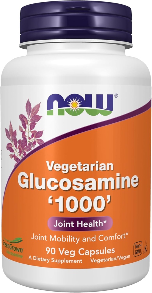AHORA Suplementos de alimentos, Glucosamina '1000' (GreenGrown® Glucosamine), Vegetariano, 90 cápsulas de verduras