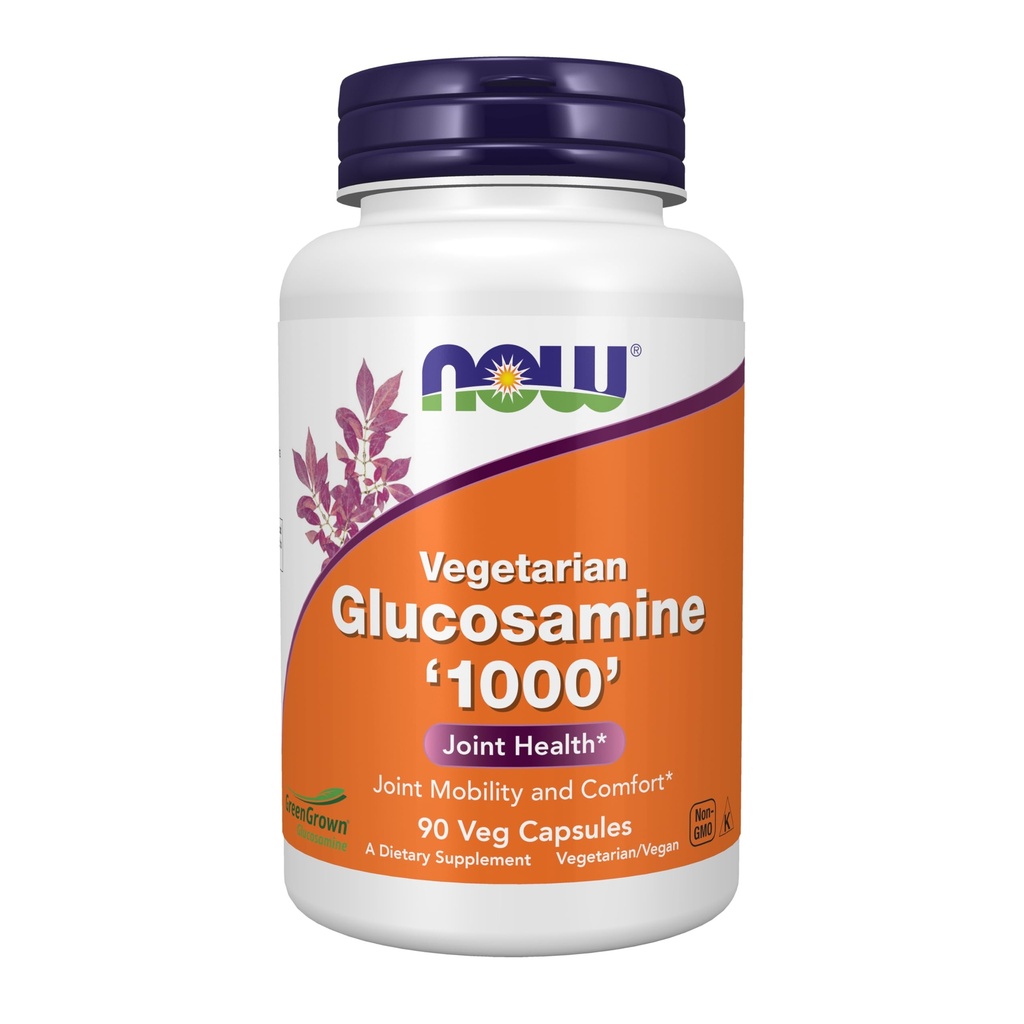 NOW Foods Supplements, Glucosamine '1000' (GreenGrown® Glucosamine), Vegetarian, 90 Veg Capsules