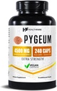 Healthfare Pygeum Supplement, 4500mg TEN 240 Vegan Capsules TEN Ultra Standardized Bark Extract ← Herbal Supplement TEN Non-GMO & Gluten-Free TEN Made in The USA