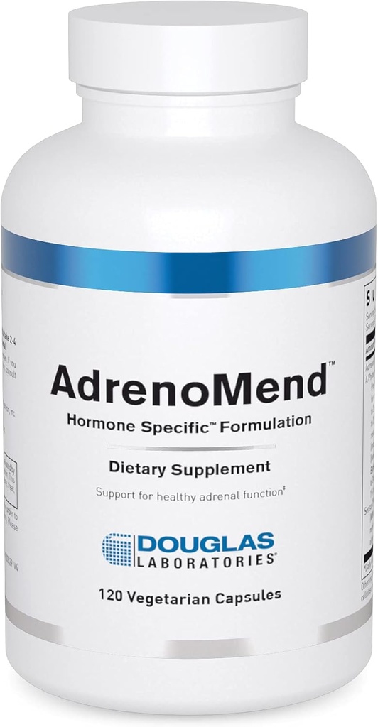 Douglas Laboratories AdrenoMend - Rhodiola Herbal Supplement - Adrenal Support - With Ashwagandha, Bacopa Monnieri, " Other Adaptogens - Non-GMO - 120 Vegetarian Capsules