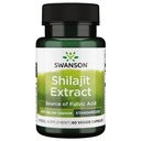 Extracto de Swanson Shilajit - Suplemento Herbal Promoción de Crecimiento Celular Apoyo - Fórmula Natural para el Bienestar Global - (400 Milligrams 60 Veg Capsules)