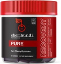 Cheribundi Tart Cherry Gummies Pura vida Rendimiento para la recuperación máxima con 25 cerezas de tarta ← Powerful Antioxidant Support, Non-GMO, Gluten-Free, Vegan TEN 20 Calories per Serving Silencio 60 Con