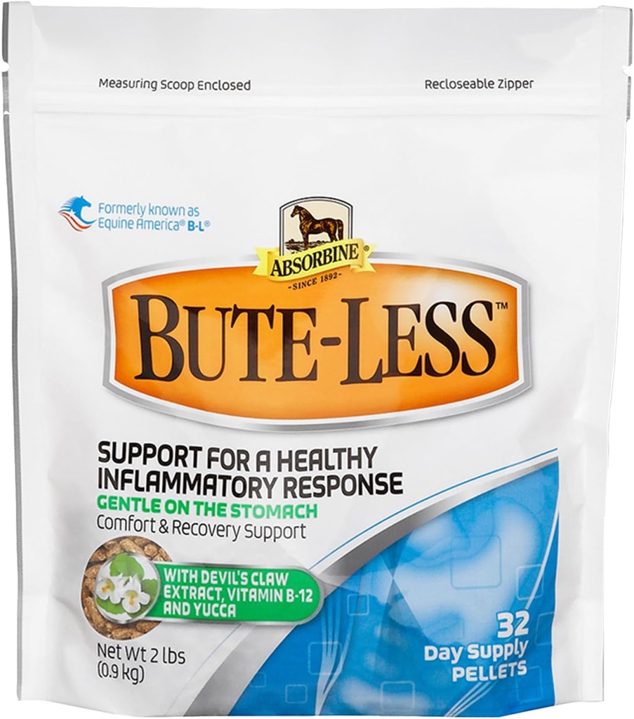 Bute-Less Comfort &amp; Recovery Supplement Pellets, Healthy Inflammatory Response, 2 lb / 32 Day Supply