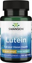 Swanson Lutein 20 Milligrams 120 Sgels