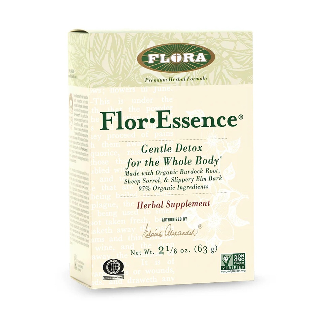 FLORA - FlorEssence Dry Tea Blend, Gentle Detox &amp; Cleanse, 2.2 Oz