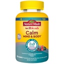 Nature Made Wellblends Calm Mind & Body, Magnesium Citrate, Ashwagandha 125mg &amp; GABA 100mg Blend for Stress Relief, 38 Gummy Vitamins
