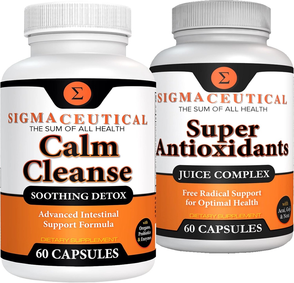 Calma limpieza calmante Detox + Super Antioxidante complejo de jugo