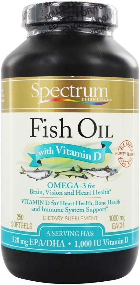 Aceite de pescado con vitamina D - 250 Softgels