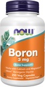 AHORA Suplementos, Boron 3 mg (Glicina orgánica), Apoyo estructural*, 250 cápsulas de veg