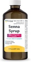 Rising Health Natural Vegetable Laxative - Senna Sennosides Syrup 8.8mg/5ml - Constipation Relief - Chocolate Flavor - Comparado con Senokot® Syrup
