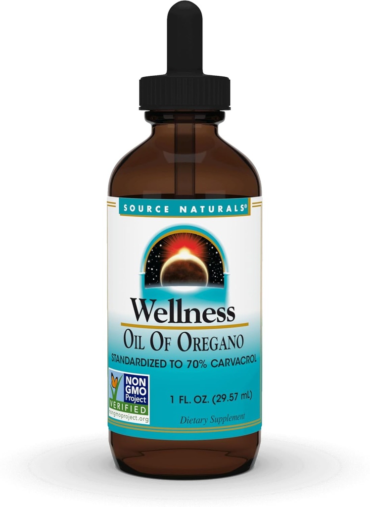 Fuente Natural Wellness Oil of Oregano, Standardized to 70% Carvacrol* - 1 Fluid oz