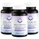 Relumins Advance White Active Glutathione Complex - Max Dose 900mg Glutathione con 6X Boosters, ALA & NAC - Anti-Aging Skin Suplemento - 60 caps x 3 Botellas