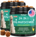 Vitaminas y Suplementos de perros, Senior &amp; Puppy Multivitamin for Dogs Support with Glucosamine Chondroitin Omega Probiotics - Dog Multivitamins Chewable for Hip " Joint, Skin, Immune - (Chicken 240 Ct)
