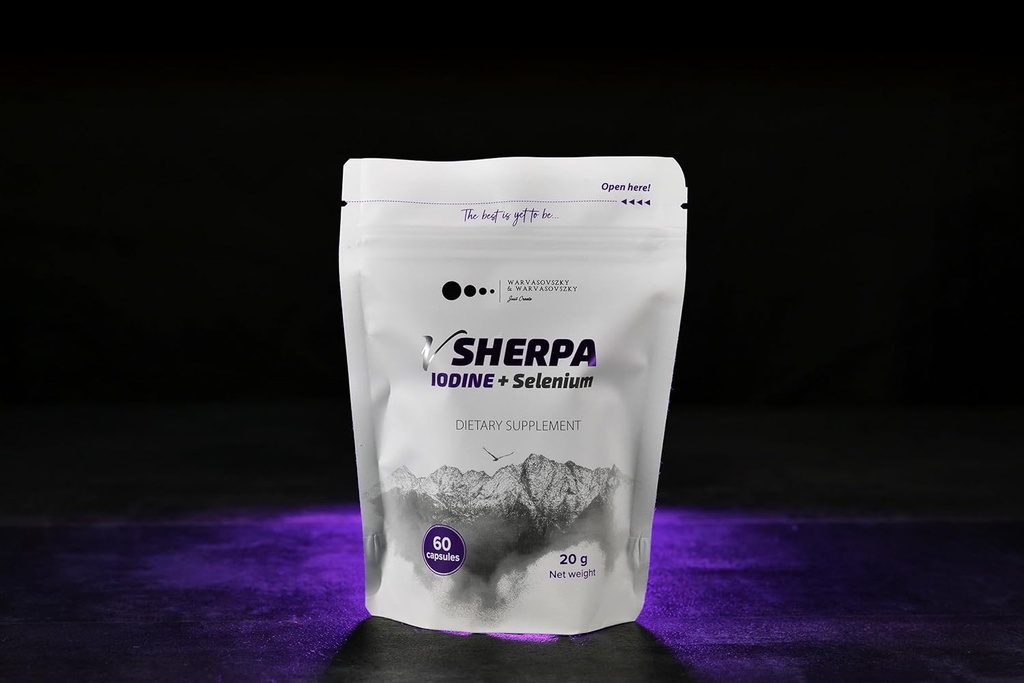 Iodine + Selenium, Premium Quality Suplemento dietético para la salud tiroidea, equilibrio hormonal y soporte inmunológico, apoya el metabolismo y los niveles de energía, libre de gluten, no GMO, 60 cápsulas