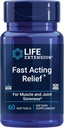 Life Extension Fast Acting Relief, Black Sesame Seeds, Turmeric, Boswellia, Joint Support Supplement, Quick Relief for discomfort in Bones, Joints & Muscles, Gluten-Free, Non-GMO, 60 softgels