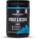 Wilderness Athlete - Hydrate & Recuperar ANTE Liquid Hydration Powder Electrolyte Drink Mix - Recover Faster with Bcaas - Hydrate Powder with 1000mg of Vitamin C - 30 Serving Tub (Grape)