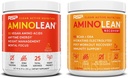 RSP NUTRITION Vegan AminoLean Pre Workout Energy (Mango 25 Servings) con AminoLean Recovery Post Workout Boost (Blood Orange 30 Servimientos)